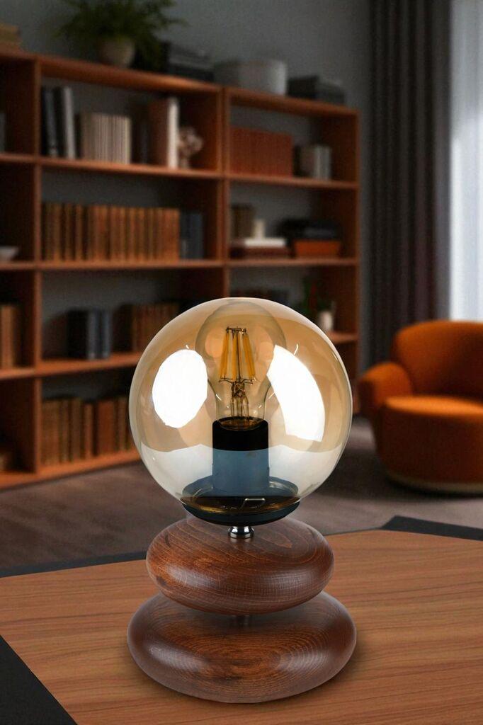 Opviq Stolna lampa Mars, Braon-zlatne boje