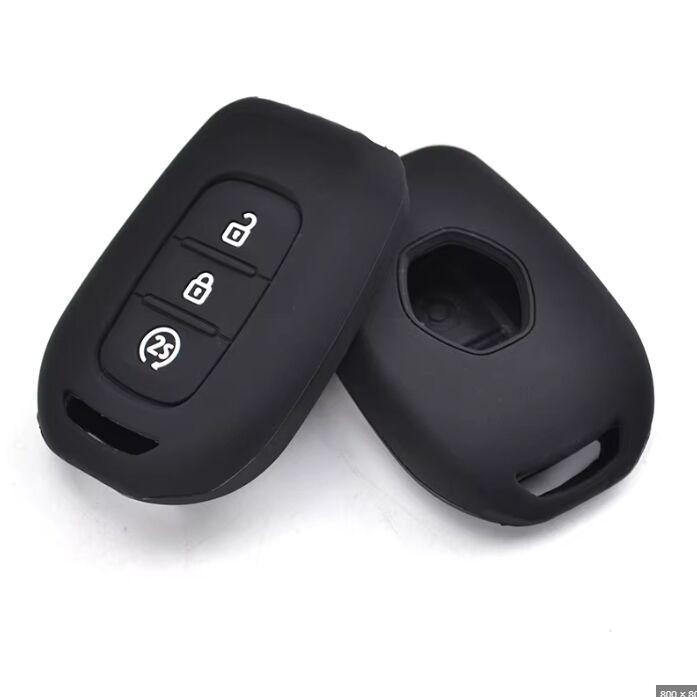 Silikonska navlaka za ključ Renault Tip 11, Tri Tipke, Crna