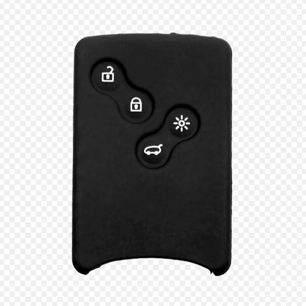 Silikonska navlaka za ključ Renault Tip 12, Četiri Tipke, Crna