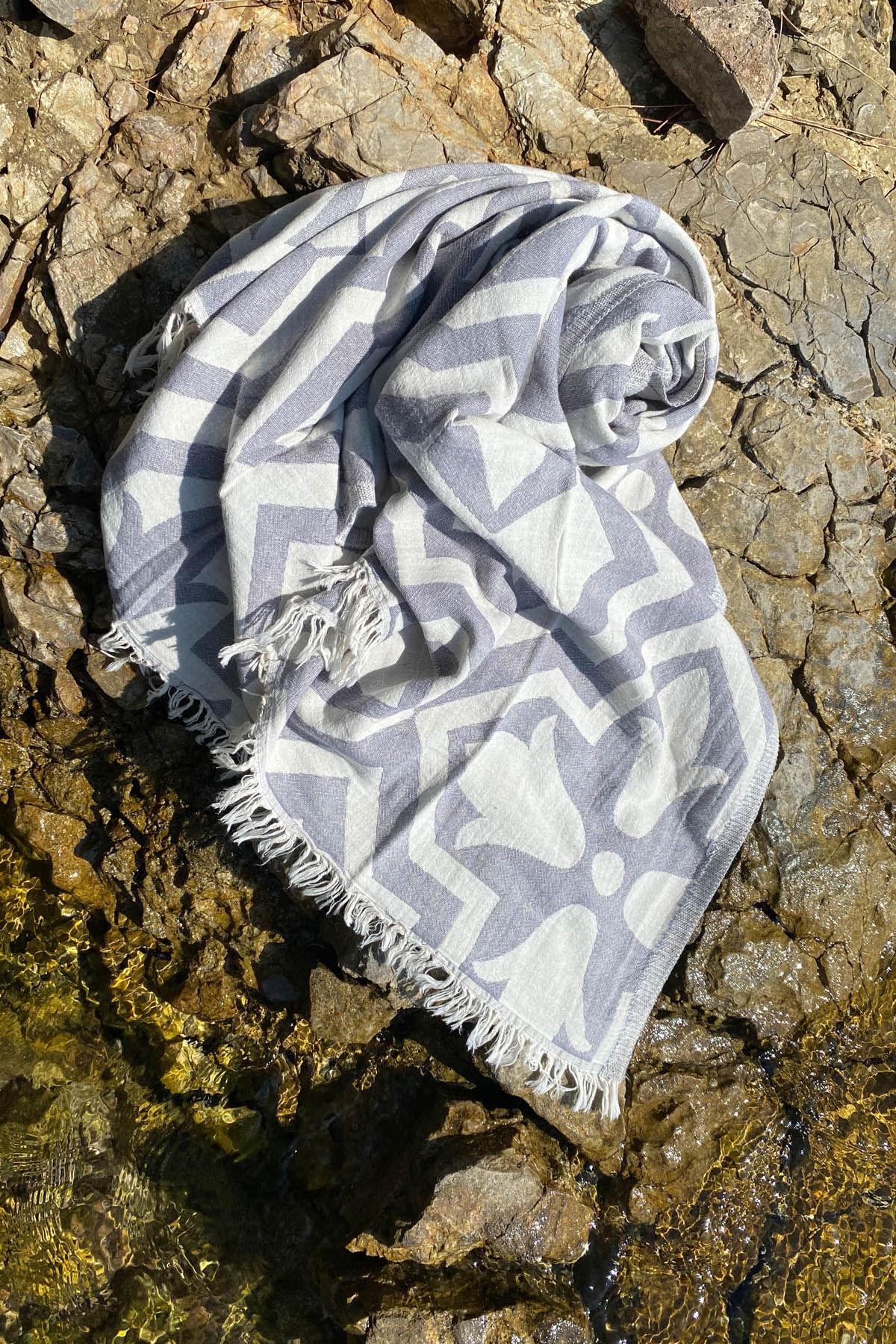 L'essentiel Maison Ručnik za plažu 90x170cm Siva