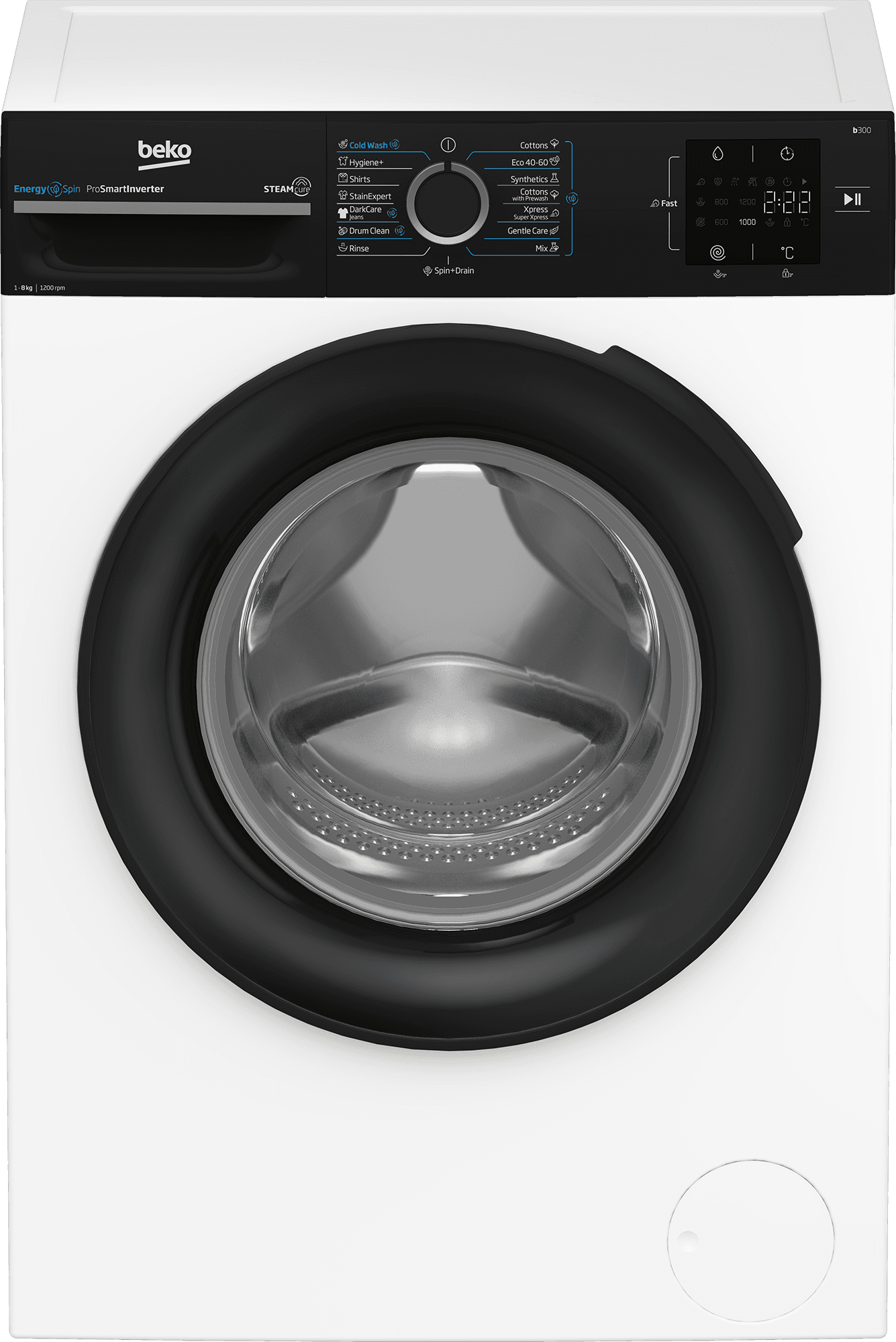 BEKO Mašina za pranje veša BM3WFSU38213WPBB, 8kg, inverter motor, bijela