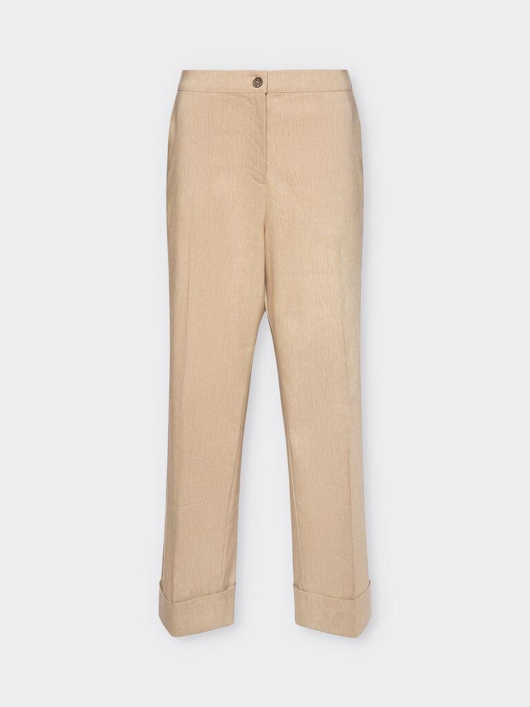 Elena Miro Ženske hlače, Krem