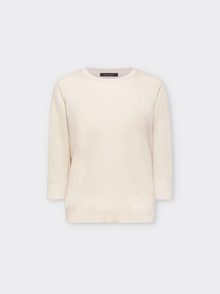 Elena Miro Ženski džemper Lurex, Krem