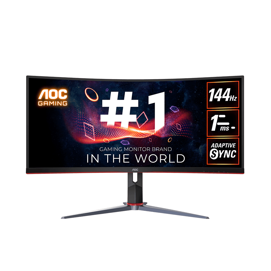 AOC Gaming monitor CU34G2X, 34", Zakrivljeni