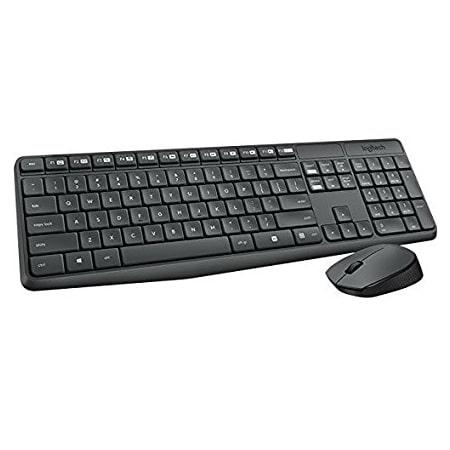 Logitech Set tastatura + miš MK235, Bežični, Crni