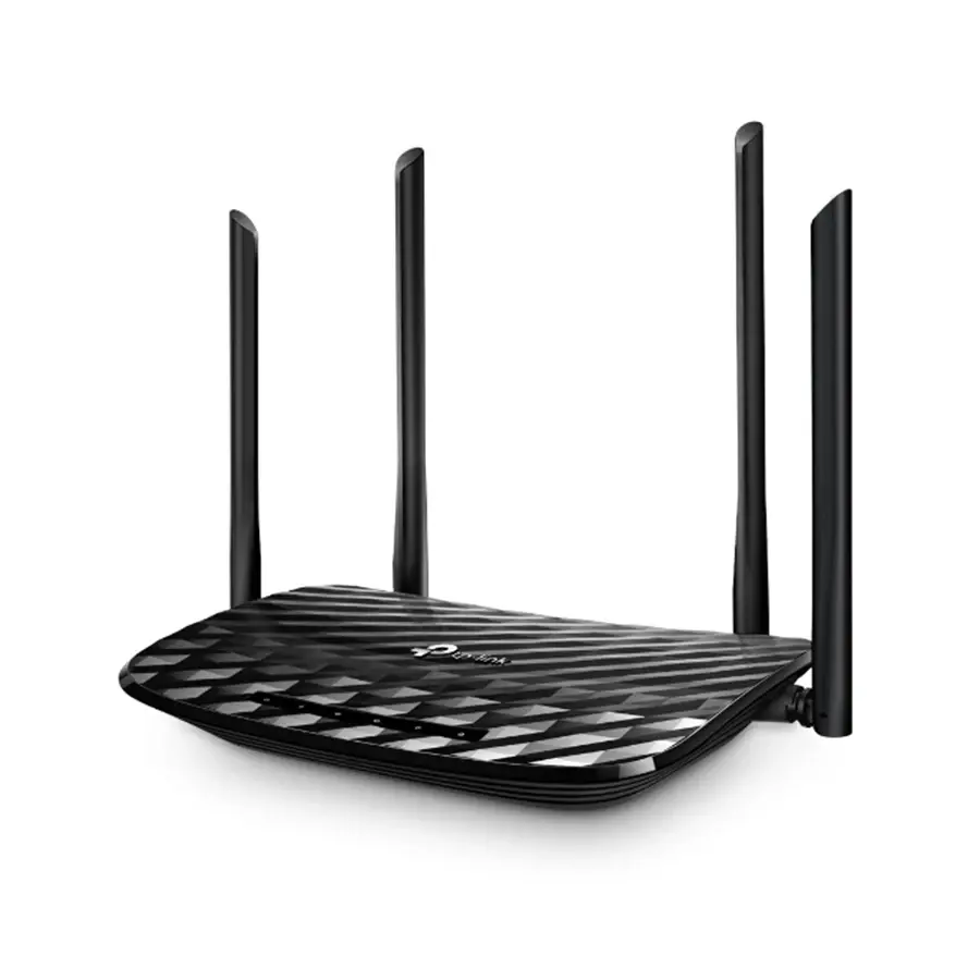 TP-Link Ruter Archer C6 AC1200 Dual-Band WI-FI Router, 867Mbps at 5GHz + 300Mbps at 2.4GHz, 5 Gigabit Ports, Router/Access Point, Bijeli