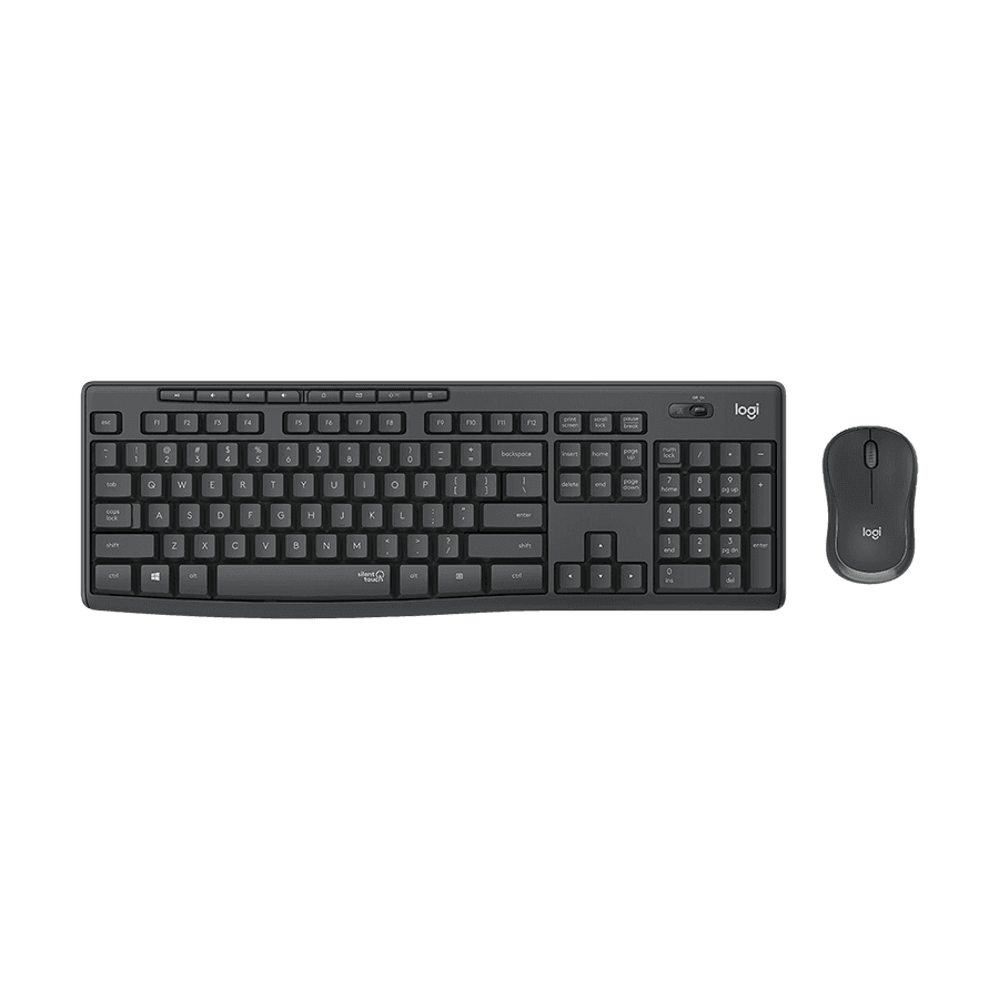 Logitech Set tastatura + miš bežično MK295, Crni