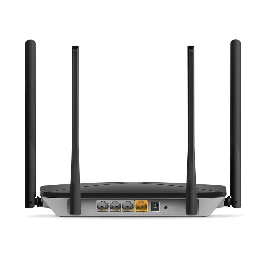 Mercusys Ruter AC12G AC1200 Dual Band Wireless Router 867Mbps 5GHz 300Mbps 2.4GHz 10/100/1000M WAN 10/100/1000M LAN 4fixed ant, Bijeli