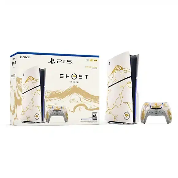 Sony PlayStation 5 Slim d chassis Ghost of Yotei Gold