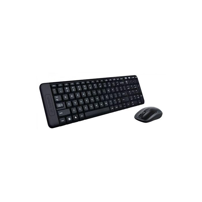Logitech Set tastatura+miš bežično  MK220, Crni