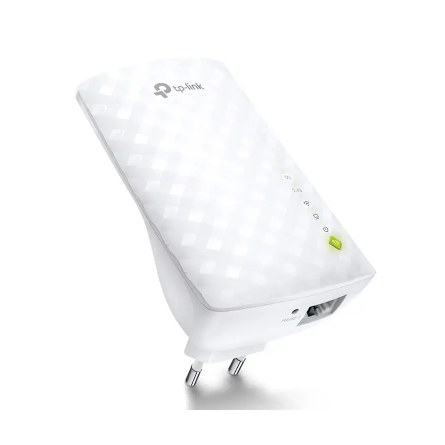 TP-Link Proširivač dometa RE200 AC750 Dual Band Wi-Fi Range Extender, Zidna utičnica, Crni