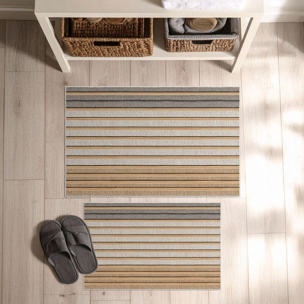 L'essentiel Maison Set prostirki za kupatilo Asr38, 2 dijela, bež