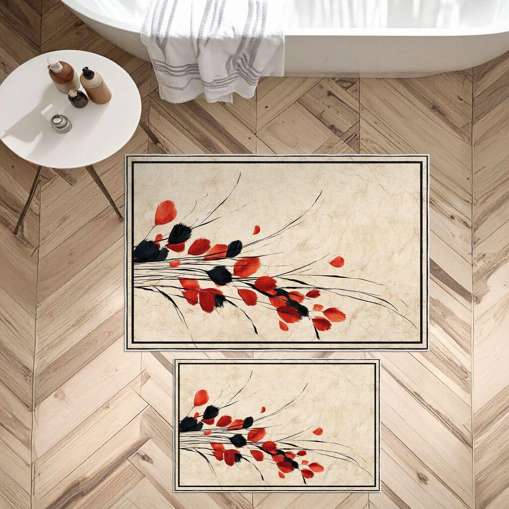 L'essentiel Maison Set kupaonskih tepiha Asr03, 2 dijela, Bež