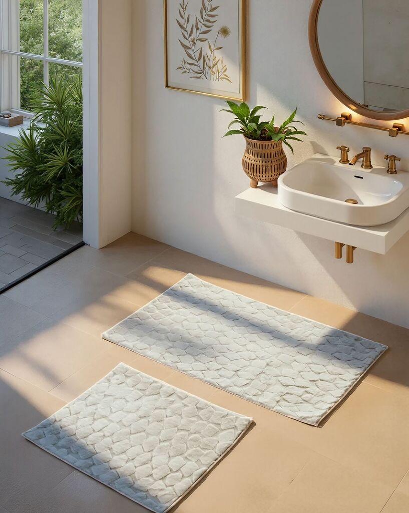 L'essentiel Maison Rabbit set tepiha za kupatilo, 2 komada, siva