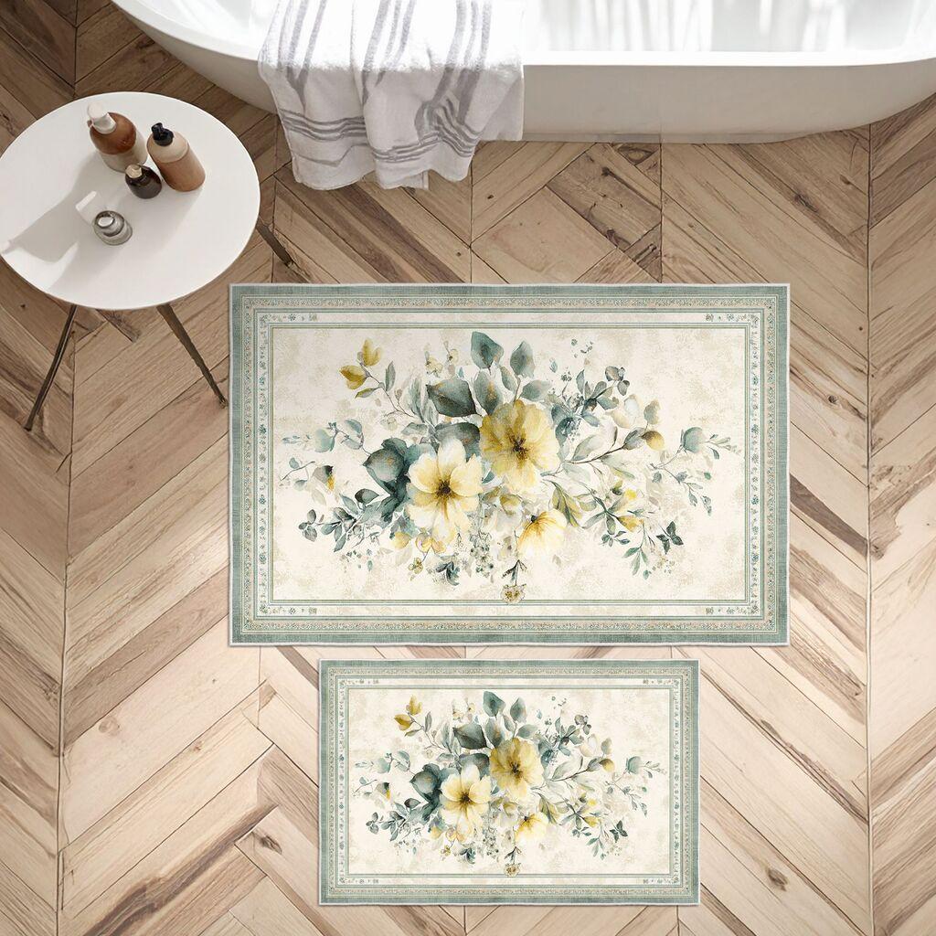 L'essentiel Maison Set prostirki za kupatilo Asr05, 2 dijela, bež