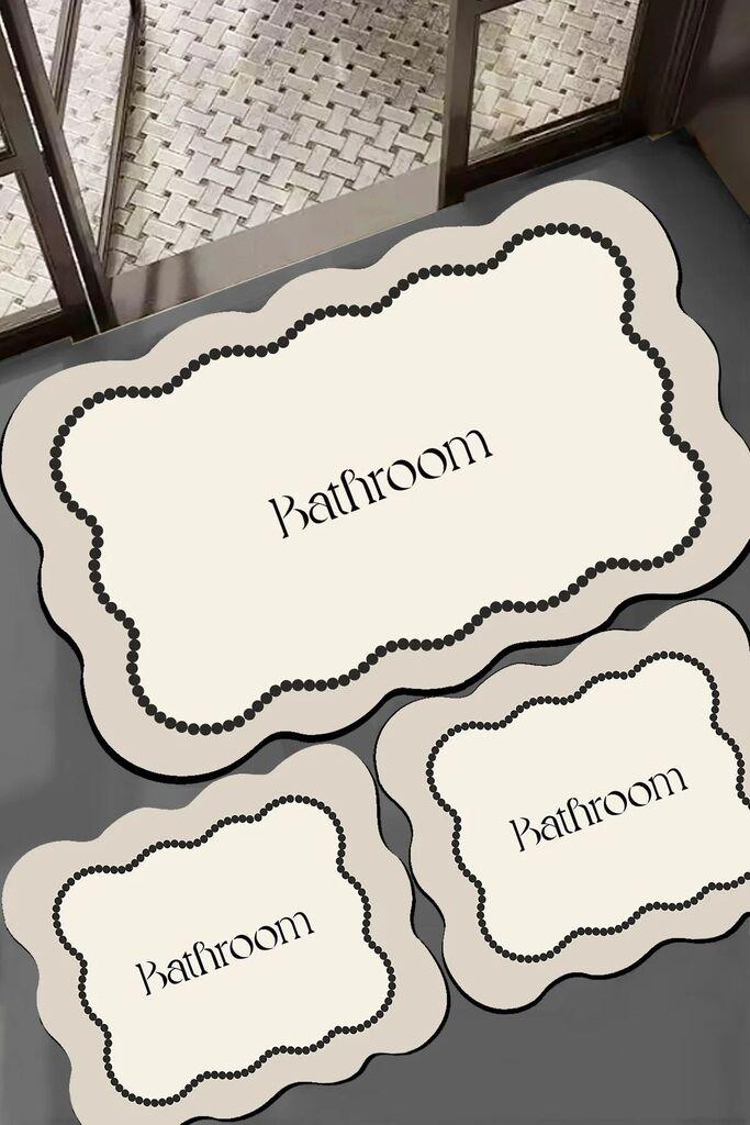 L'essentiel Maison Bounde set tepiha za kupatilo, 3 komada, krem