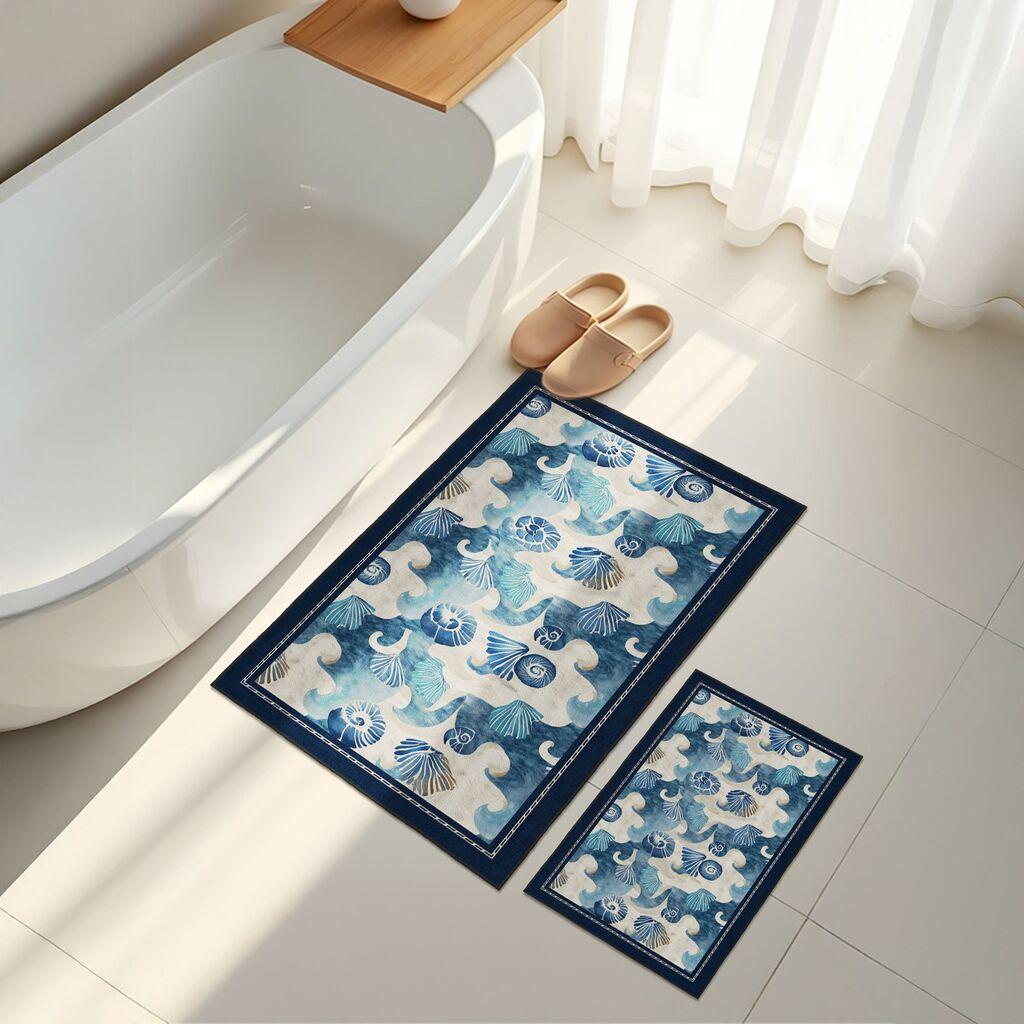 L'essentiel Maison Set prostirki za kupatilo Asr17, 2 dijela, plava