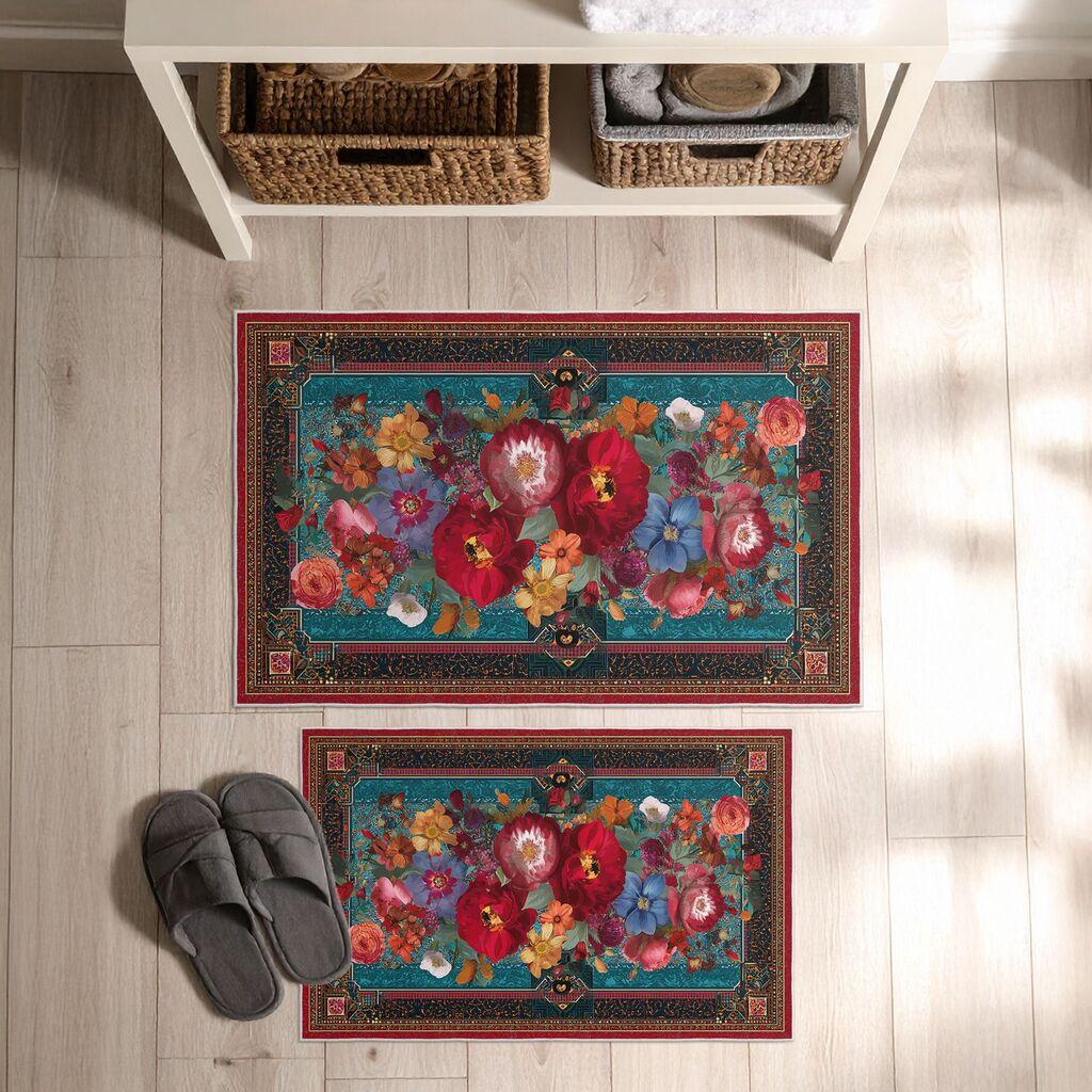 L'essentiel Maison Set prostirki za kupatilo Asr08, 2 dijela, plava