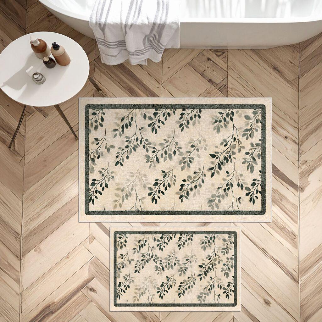 L'essentiel Maison Set prostirki za kupatilo Asr25, 2 dijela, bež