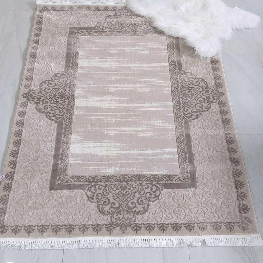 Merinos Končani tepih Elegantni talasi, 160x230 cm, Bež