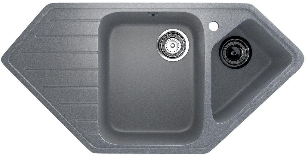 Valterra Ugaoni granitni sudoper V409, Sivi