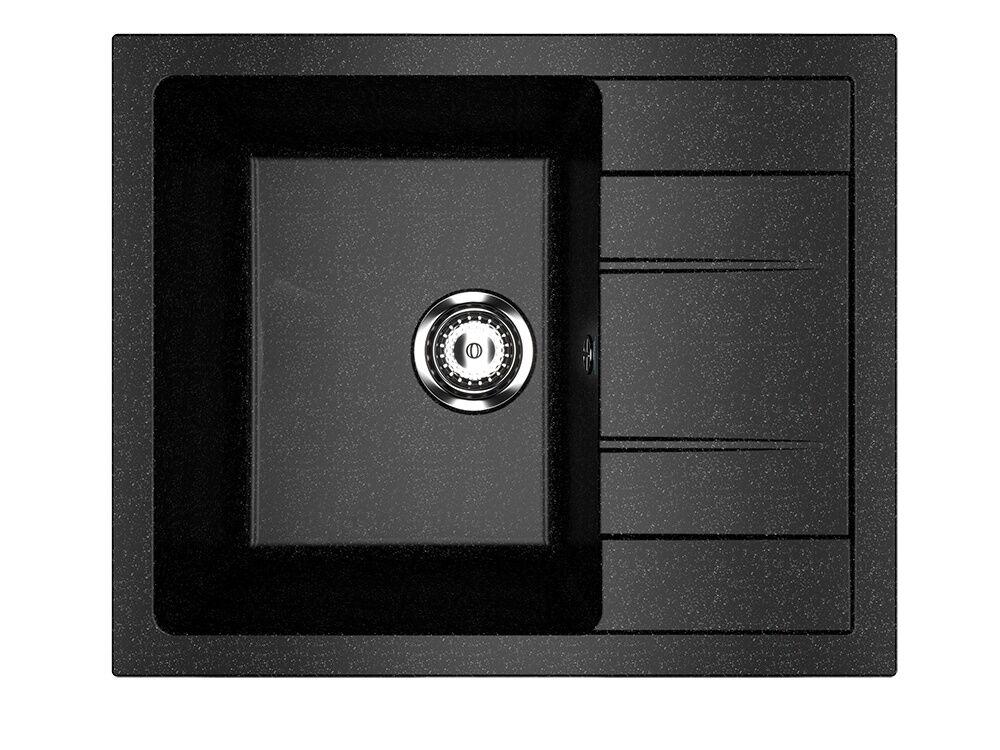 Valterra Granitna sudopera V607 650 x 500 mm, Crna