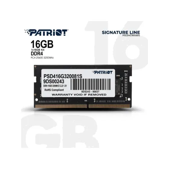 Patriot RAM 16GB 3200MHz SODIMM