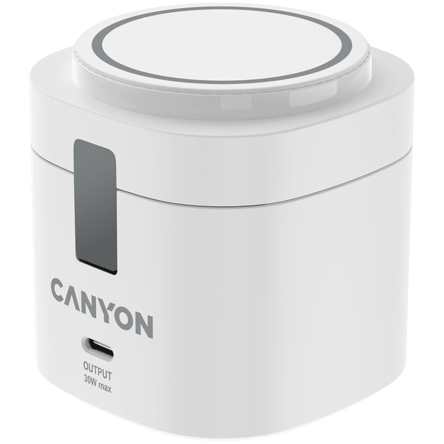 Canyon Wireless punjač 4in1 Charging Stand, 70x70x70.3 mm, Bijeli
