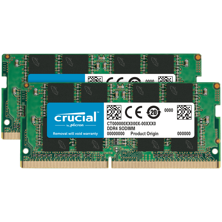 Crucial RAM, 16GB (2x8GB), DDR4 3200MHz, CL22