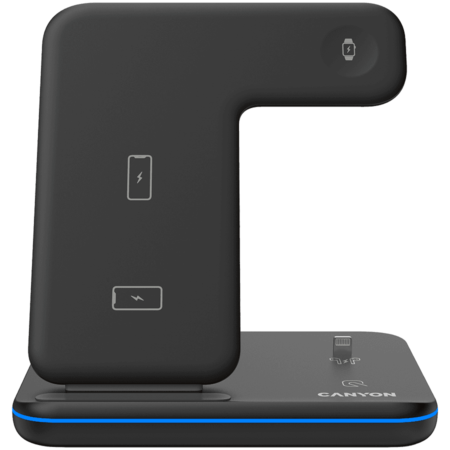 Canyon Wireless punjač WS-302 3in1, 137x103x140 mm, Bijeli