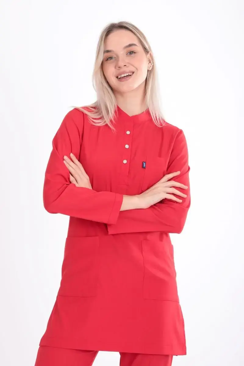 Medical House Ženska bluza na duge rukave U-Flex, Crvena
