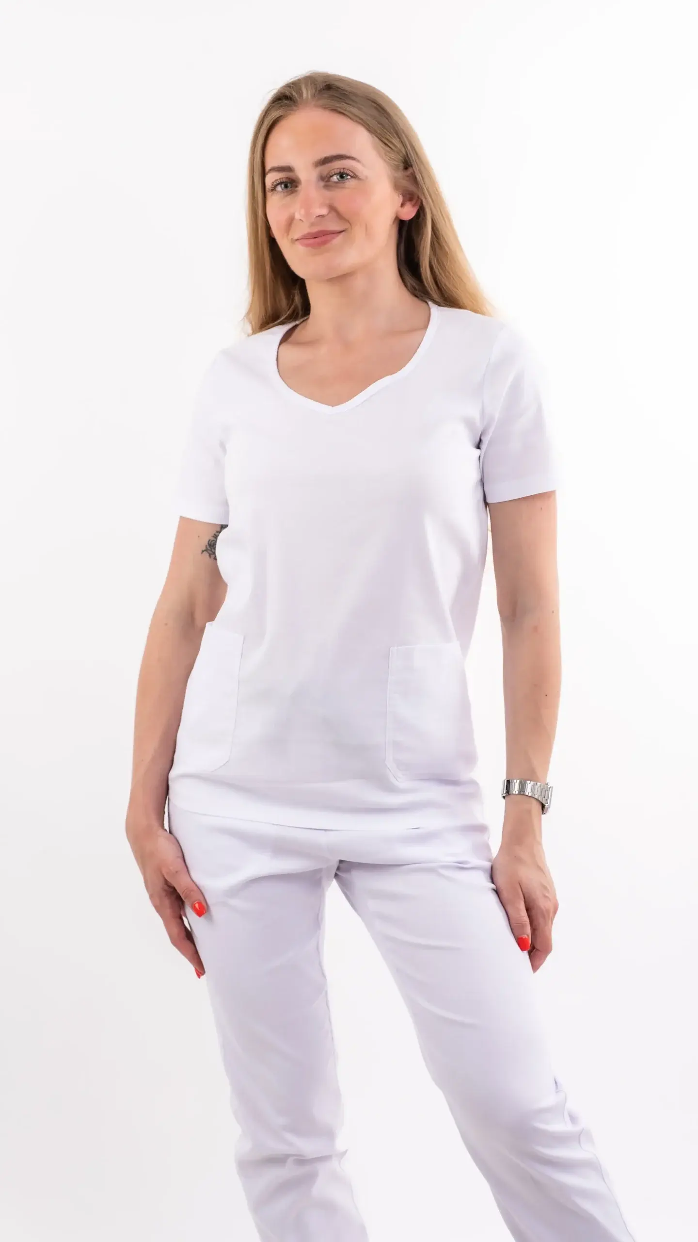 Medical House Ženska bluza Stretch, Bijela