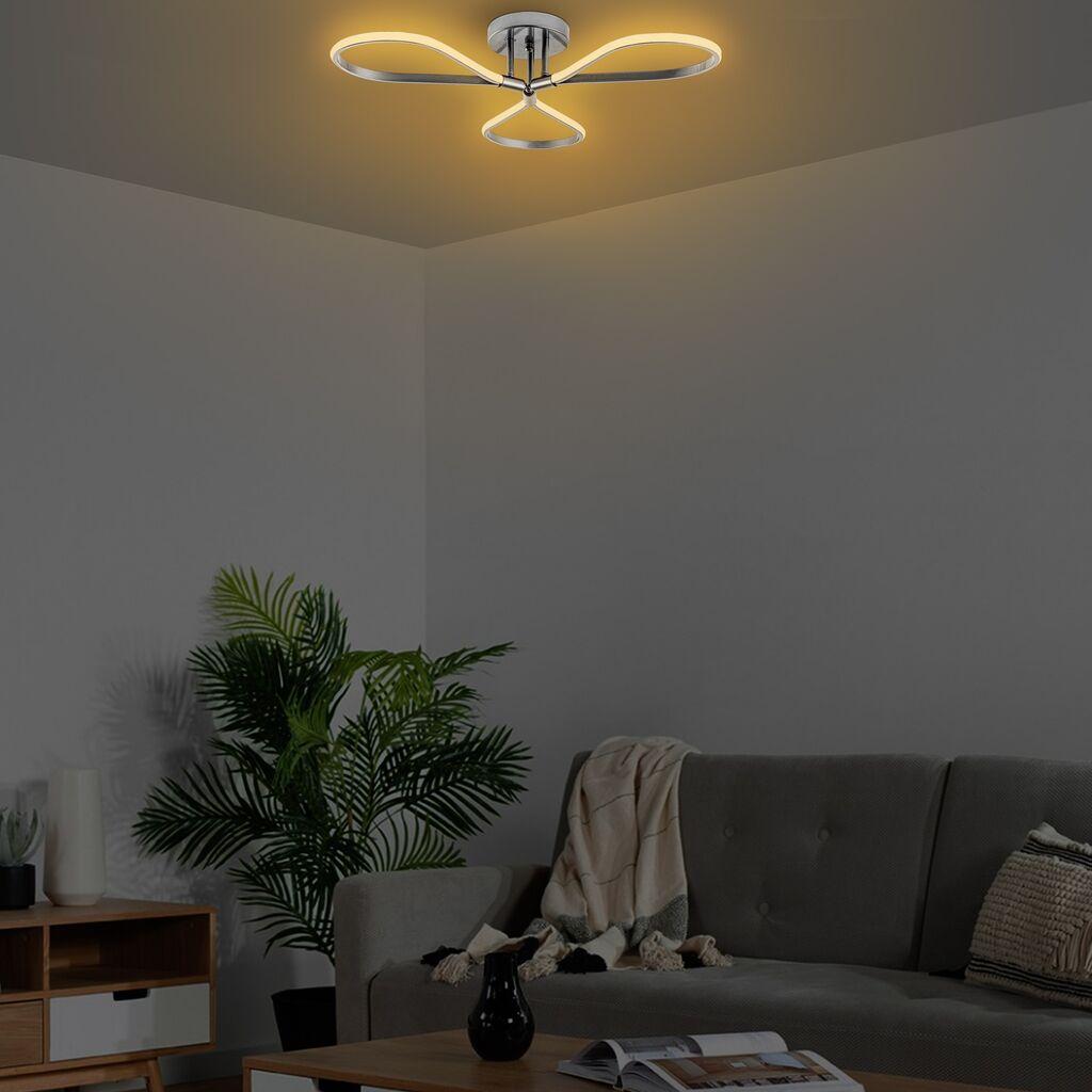 Opviq luster metal, 68x14x68cm, sivi