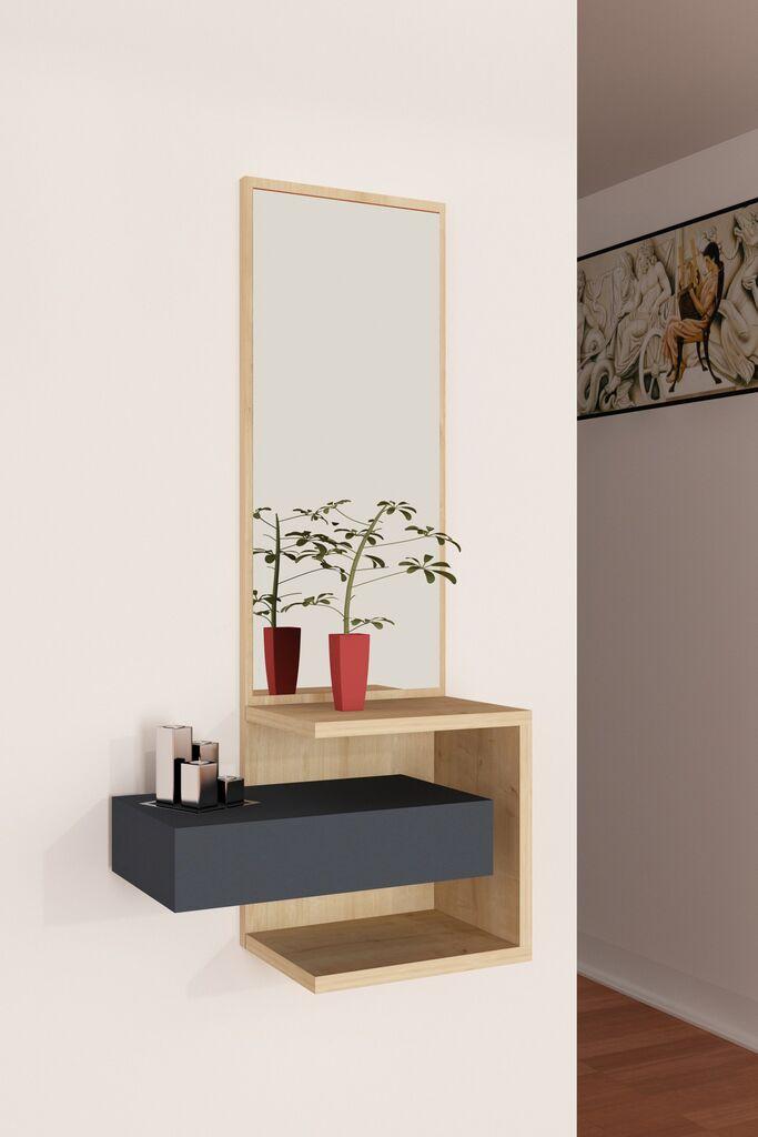 Hanah Home Mirror Stella, smeđa