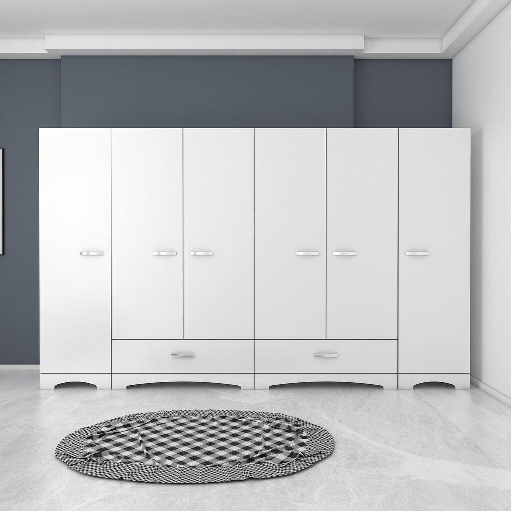 Hanah home Ormar 243x181x47.6cm Bijeli
