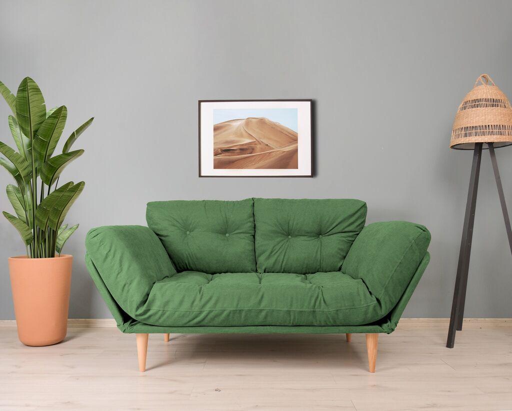 Atelier del Sofa GR106 Nina Daybed Sofa, Zelena