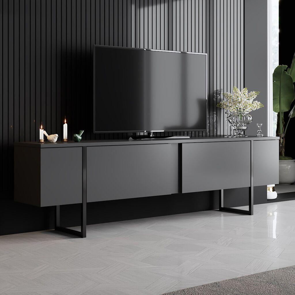 Hanah Home TV komoda Luke, 180x50x30 cm, antracit