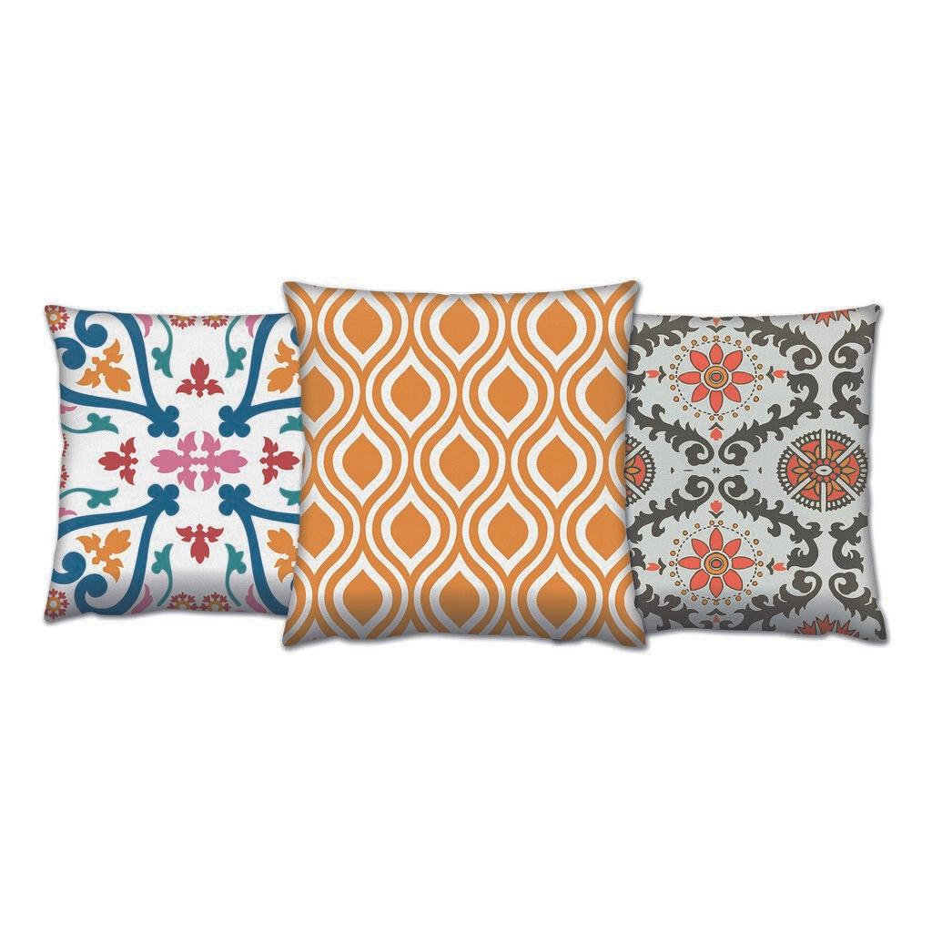 Aberto Design Set od 3 jastuka 43x43cm Šareni