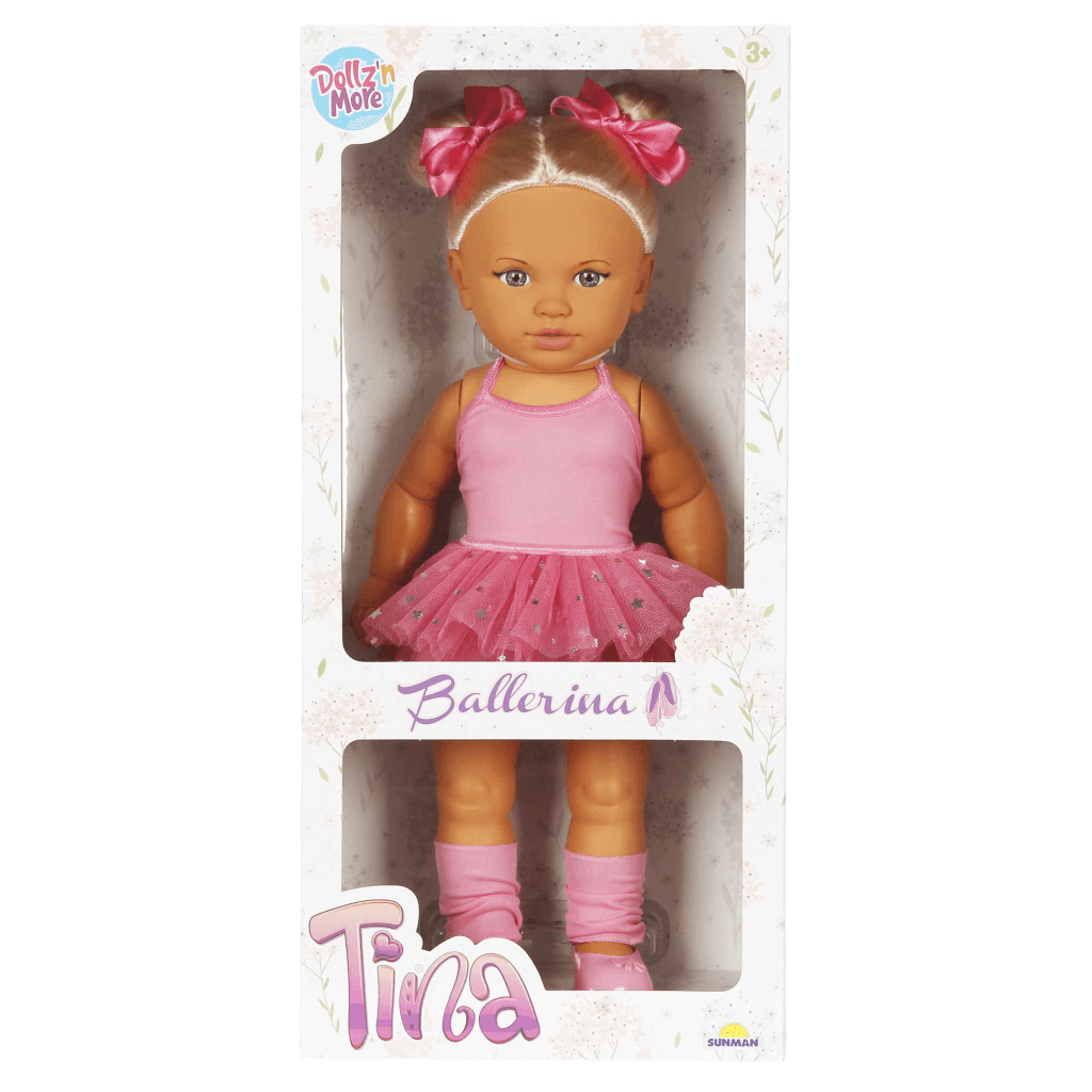 Lutka za djevojčice Tina balerina 06455, 45 cm, Roze