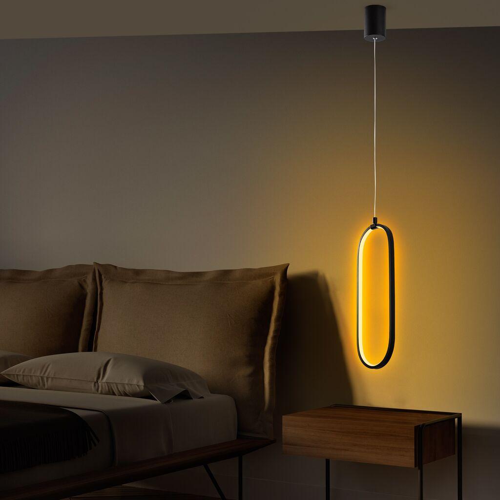 Opviq Luster Can 13560, metalna, 16W LED, crna