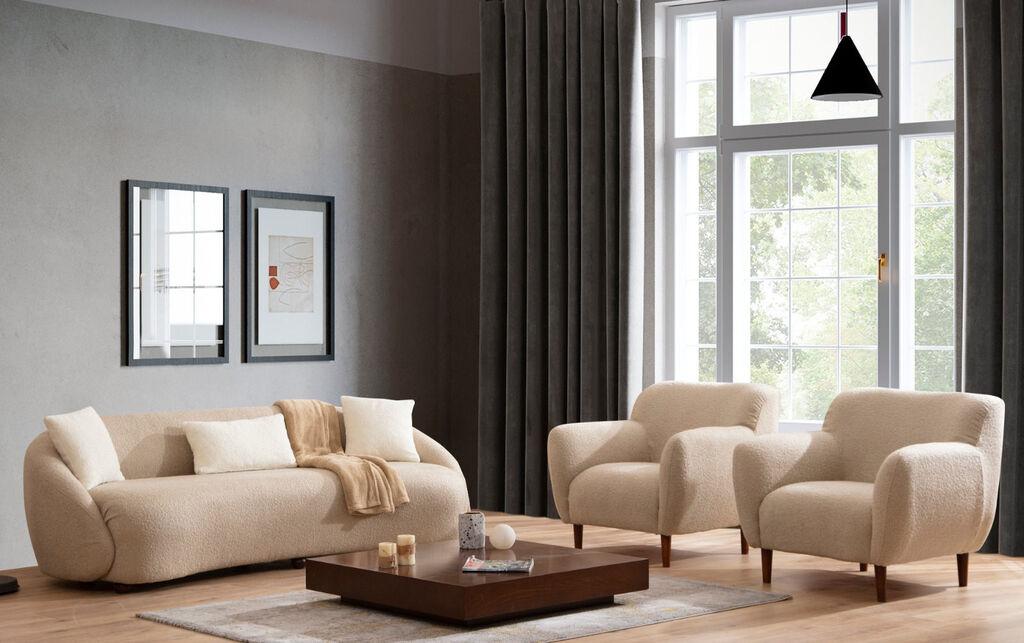 Atelier del Sofa Napoli Sofa, Cappuccino