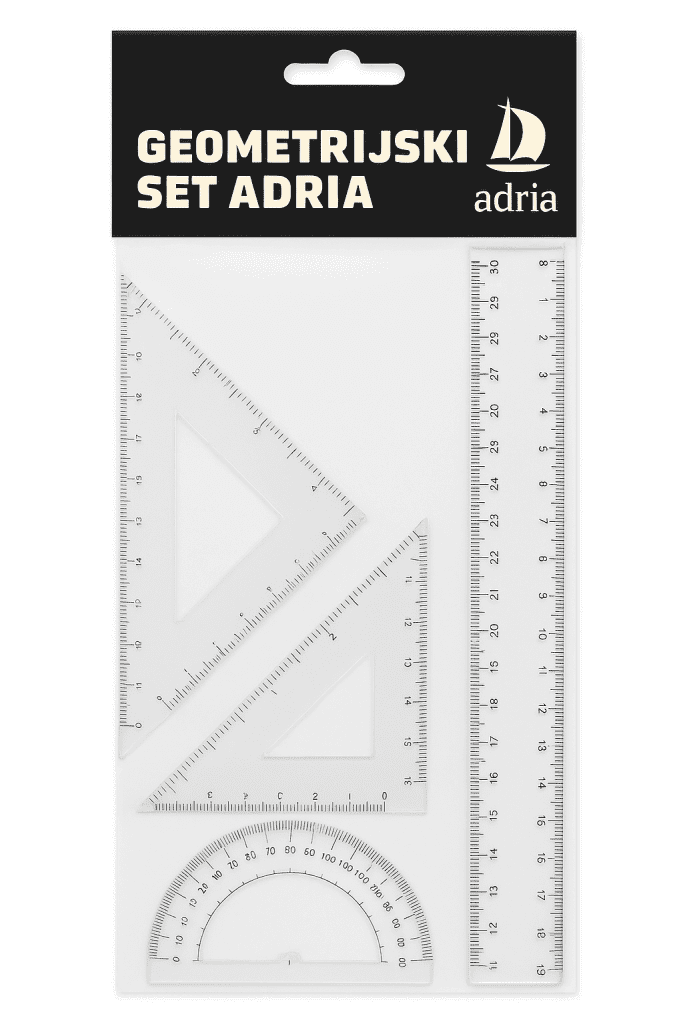 Adria Geometrijski set 0052, 30cm