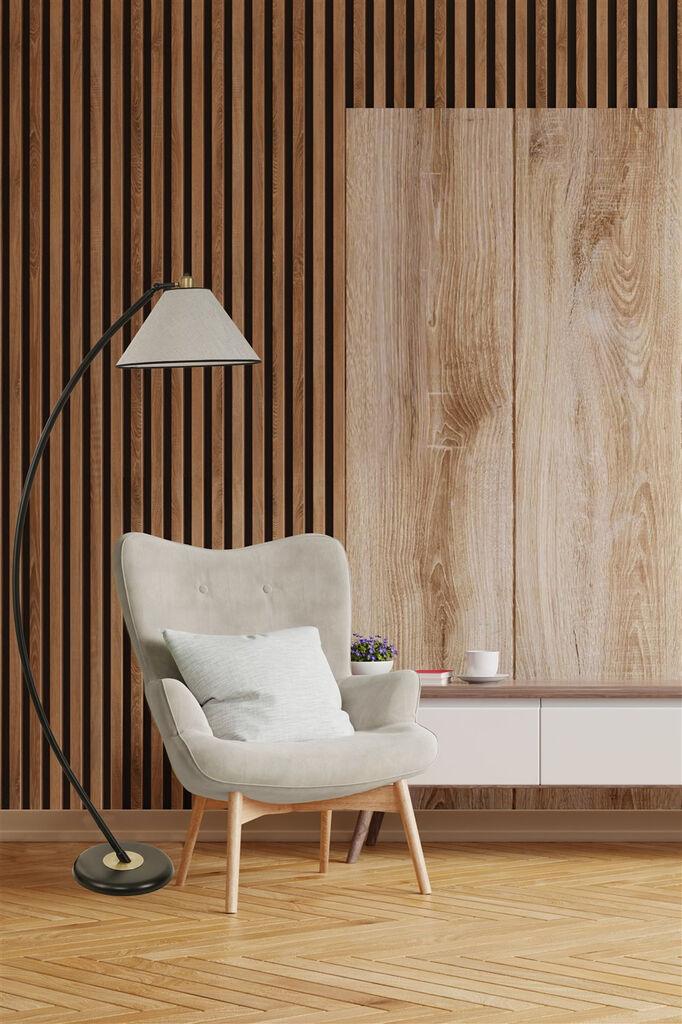 Opviq Siyah Lambader 534LUN4198 Podna lampa, siva