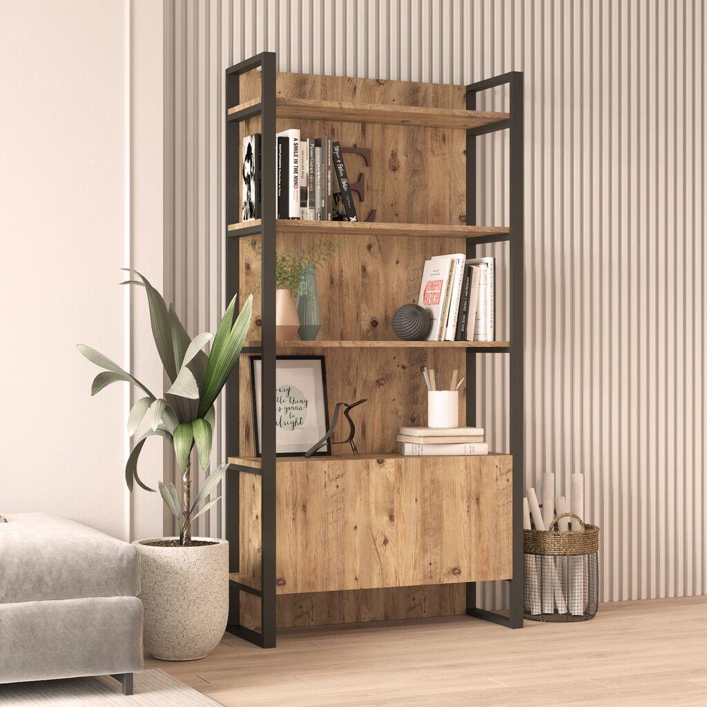 Hanah Home ML6 A Polica za knjige, smeđa