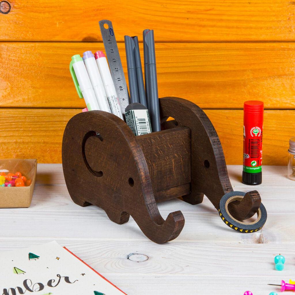 Aberto Design Organizator za sto UP00586, 18x10x10cm, Smeđa