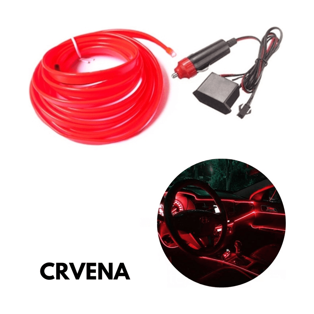 Giga Svjetleća ambijentalna traka, 2m, Crvena