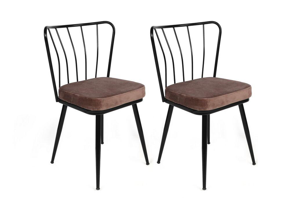 Hanah Home Yildiz 947 V2 Fotelja, 2 dijela, Crna