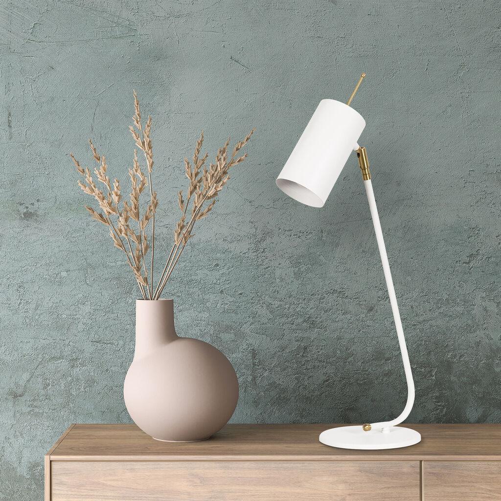 Opviq Stona lampa E27 Grlo, Bijela