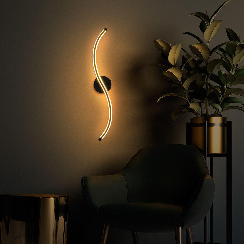 Opviq Yilan 13281 Zidna lampa, Crna