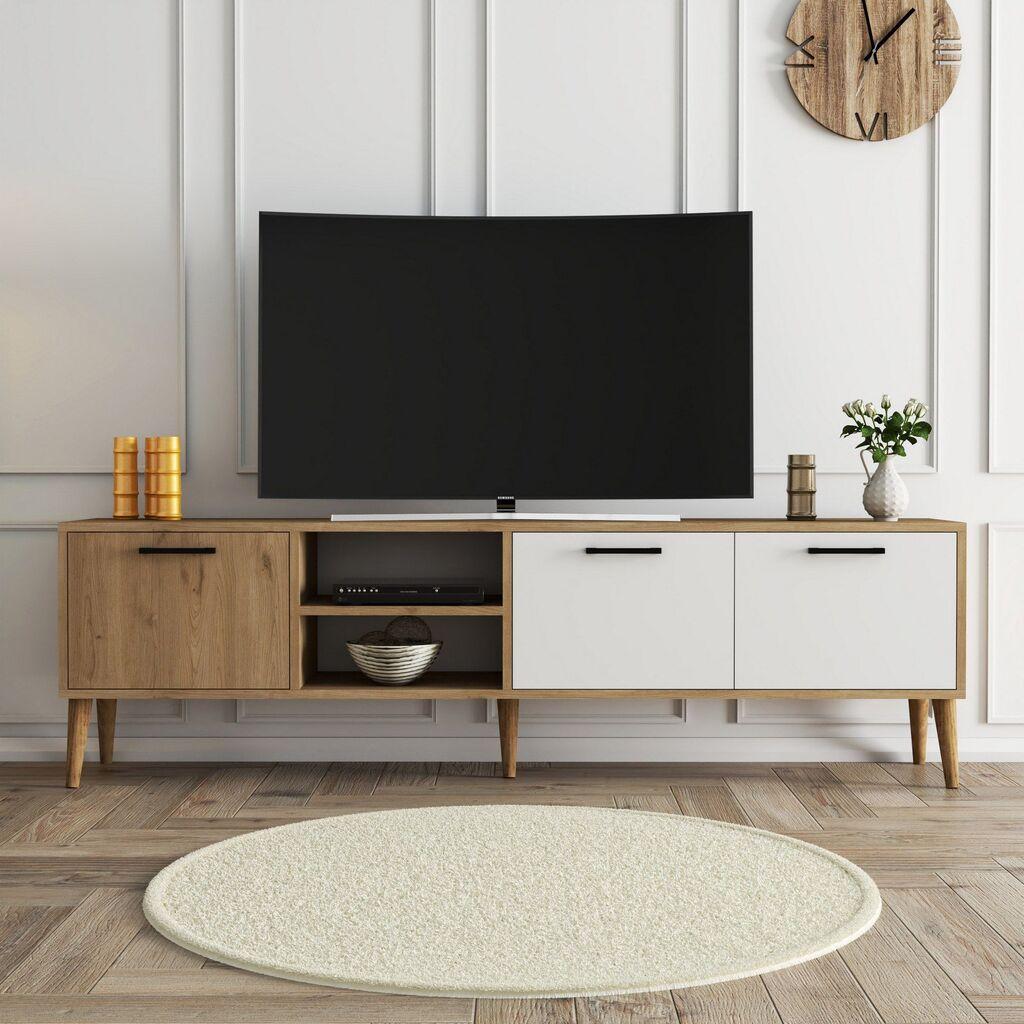 Hanah Home Exxen 1585 TV polica, smeđe-bijela